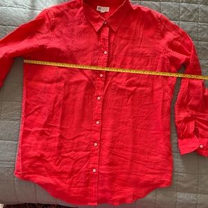 Beautiful orange linen shirt.